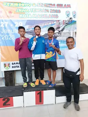 Peselam Jepara Raih 10 Emas, Daftar Atlet Peraih Medali Kejurprov Selam 2023