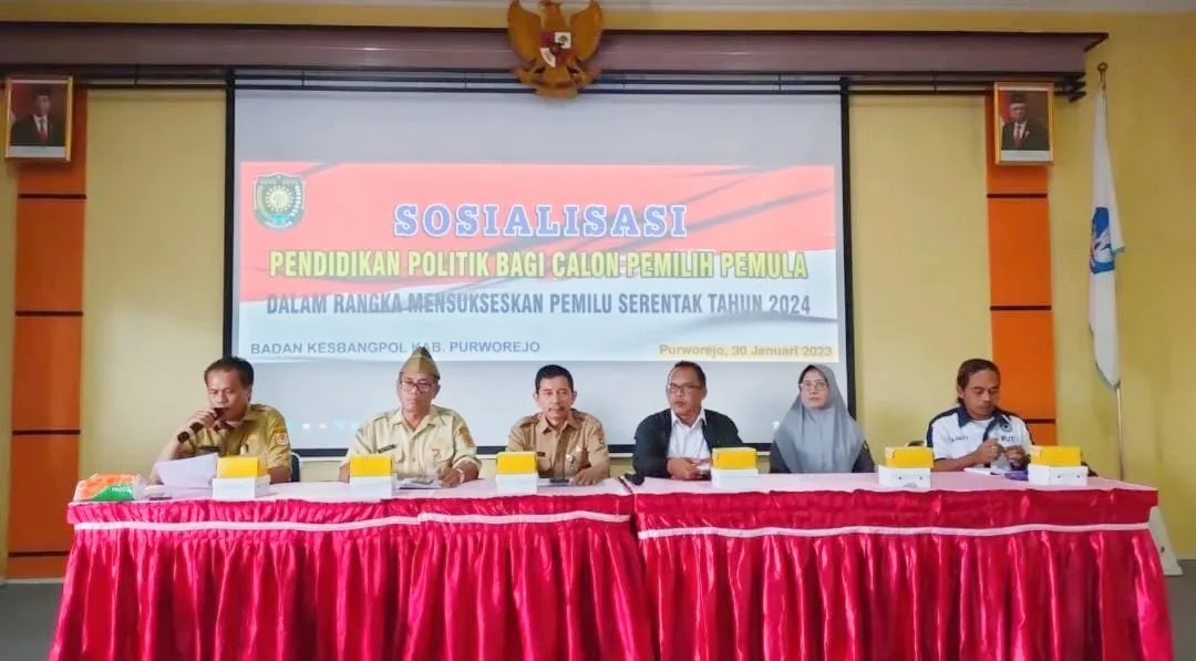 Kesbangpol Purworejo Adakan Sosialisasi Pemilih Pemula Pemilu 2024