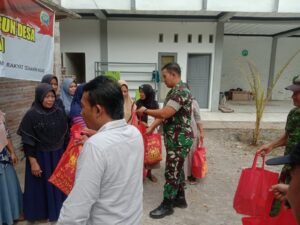Dandim Jepara Tinjau Progres TMMD Juga Berikan Bantuan Warga Pancur