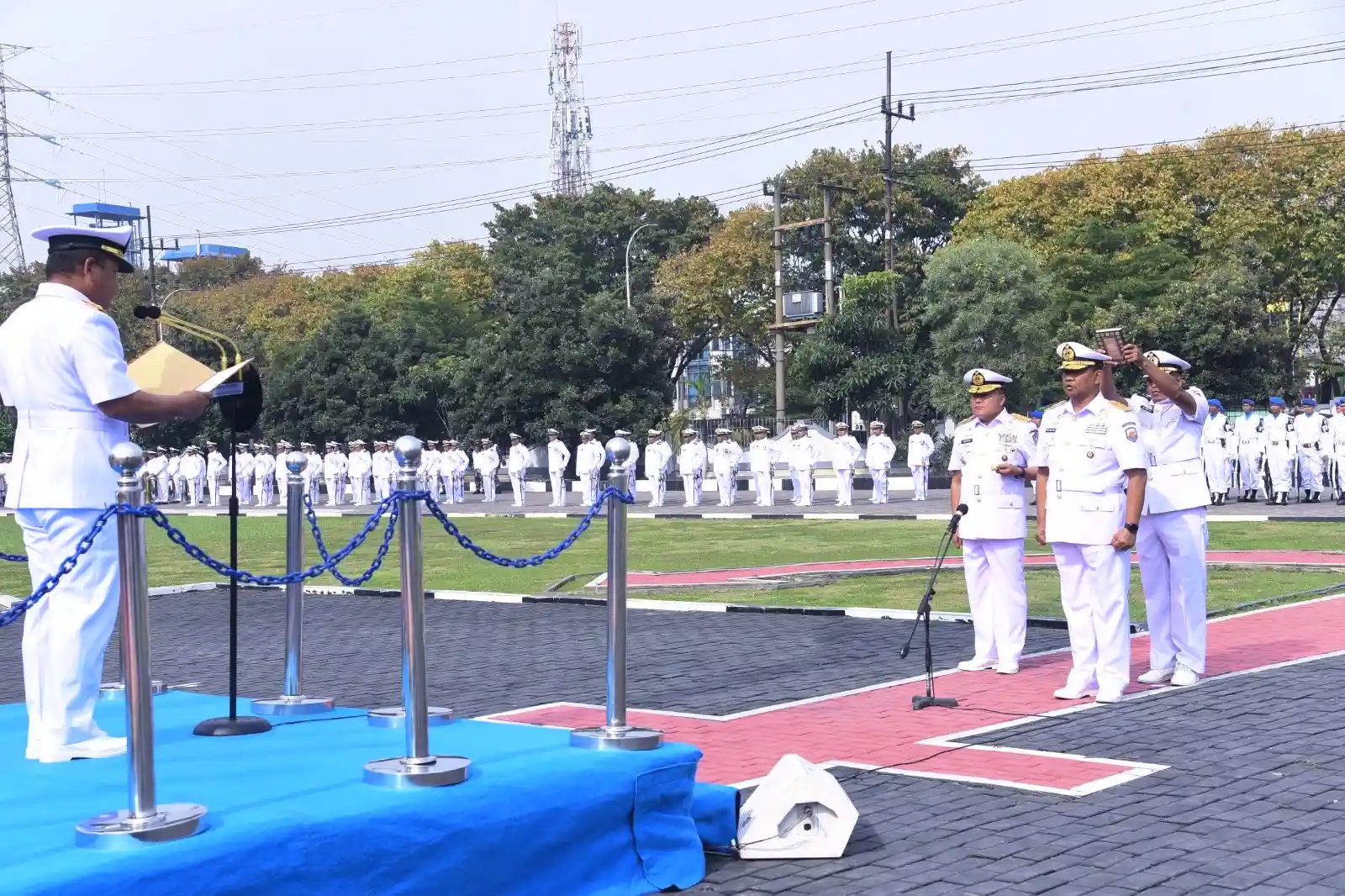 Laksma TNI Eko Wahyono Tampuk Komandan Lantamal V, Serah Terima Jabatan dipimpin Pangkoarmada II