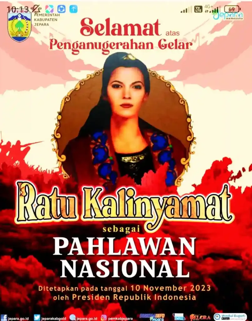 Ratu Kalinyamat Pahlawan Nasional