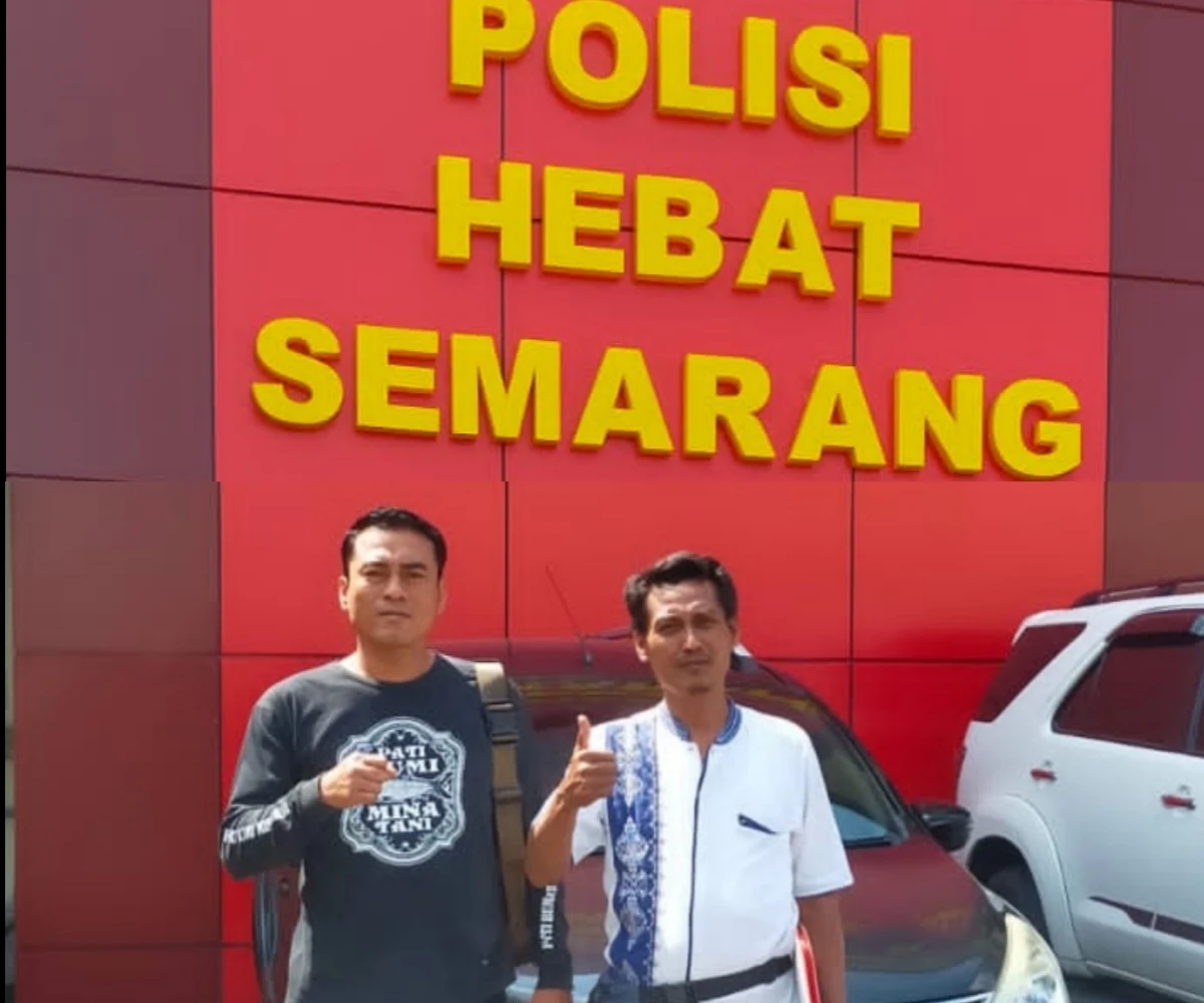 Supriyono - Teguh Istiyono saat di Polrestabes Semarang