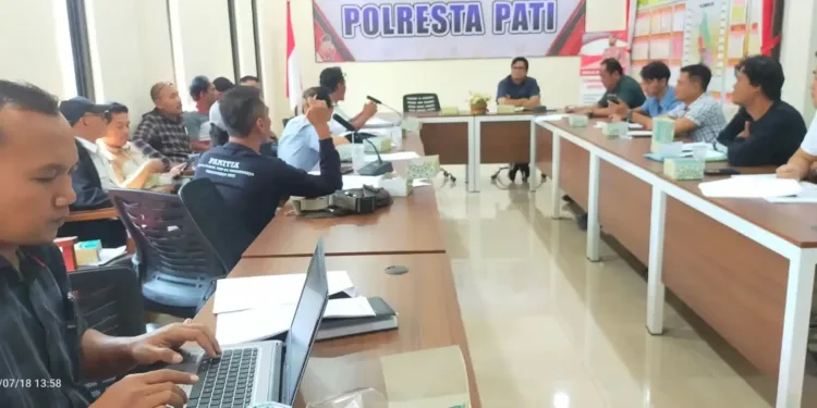 Batal Demo Warga Perum Taman Mutiara Persada Audiensi Dengan Polresta Pati