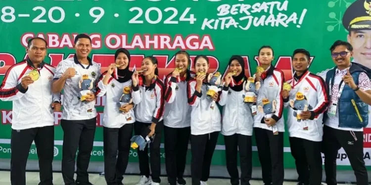 Sepak Takraw Putri Jateng Sumbang Emas Pon Aceh