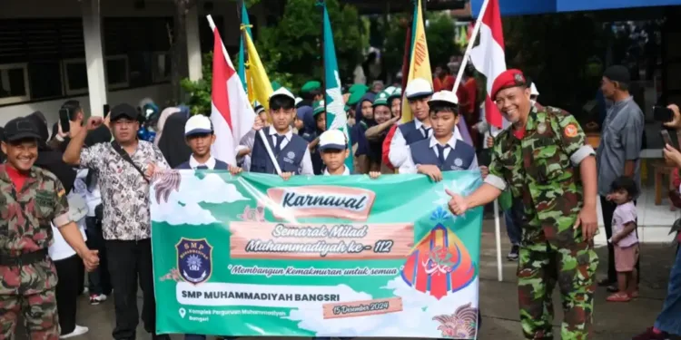 Karnaval Milad Muhammadiyah di Bangsri Jepara