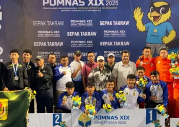 Atlet Sepak takraw Jepara Sumbang 6 Medali untuk Jateng POMNAS XIX 2025