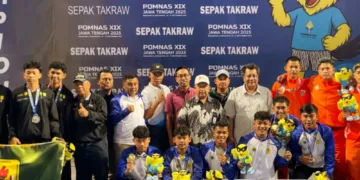 Atlet Sepak takraw Jepara Sumbang 6 Medali untuk Jateng POMNAS XIX 2025